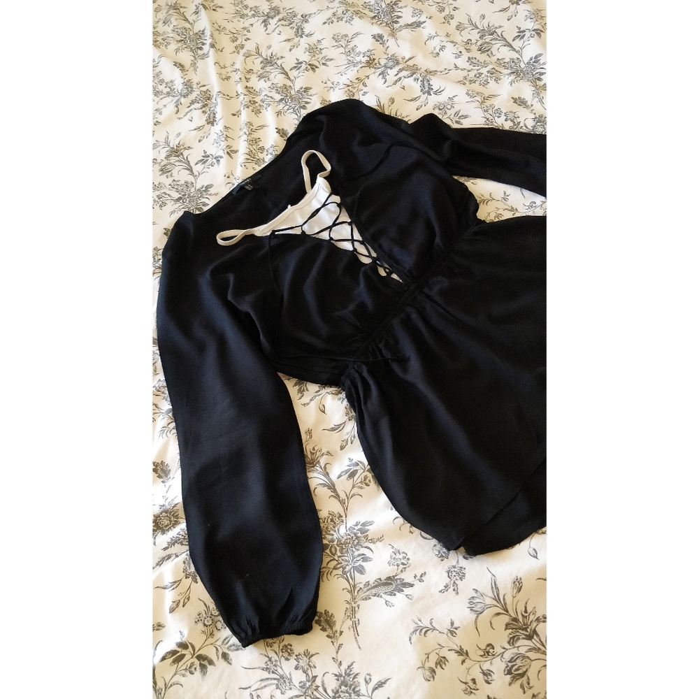 Fun Black Little Romper
